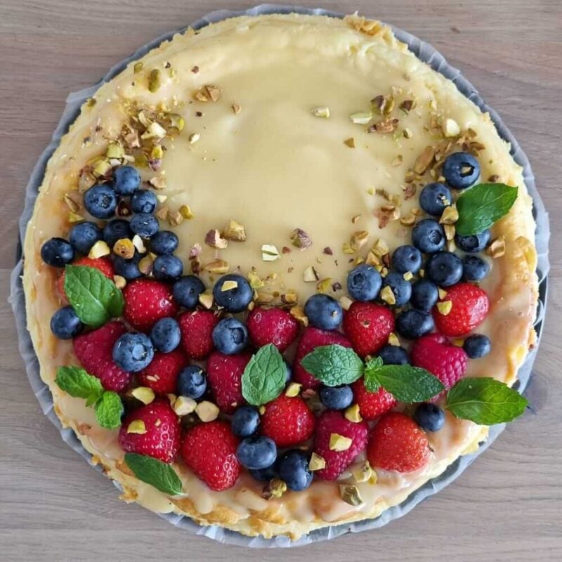 sernik z białą czekoladą