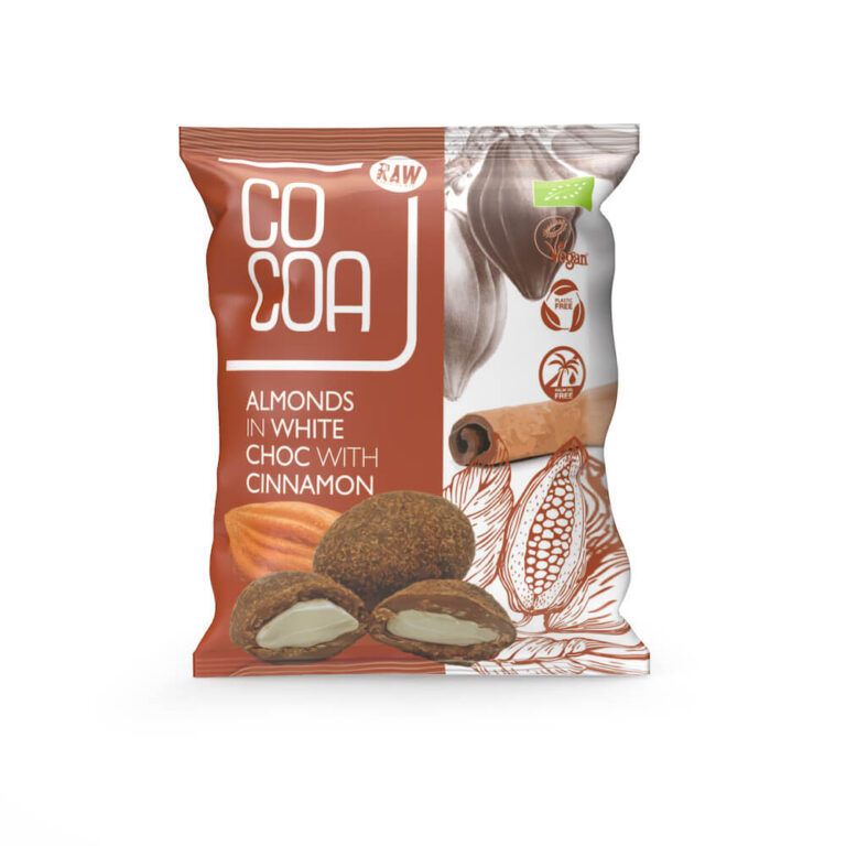 Migdały w białej czekoladzie z cynamonem opak