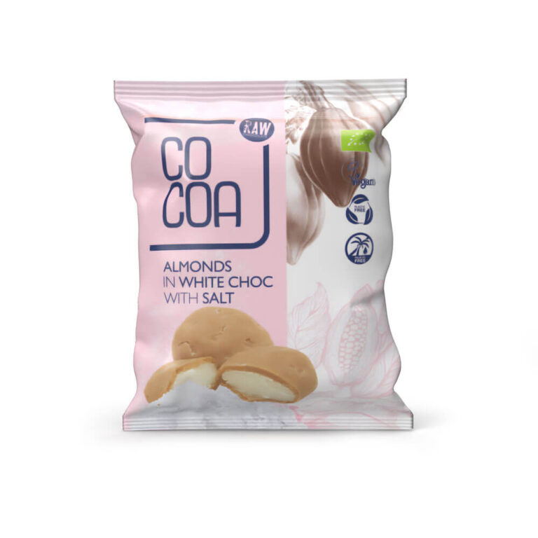 Migdały w białej czekoladzie z solą