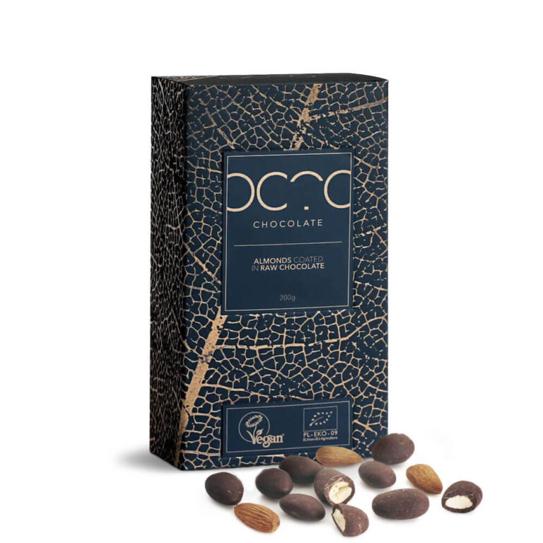 Prażone migdały w ciemnej czekoladzie octo