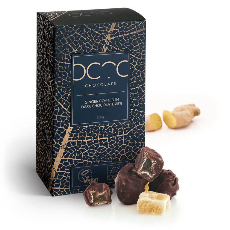 Kandyzowany imbir w ciemnej czekoladzie