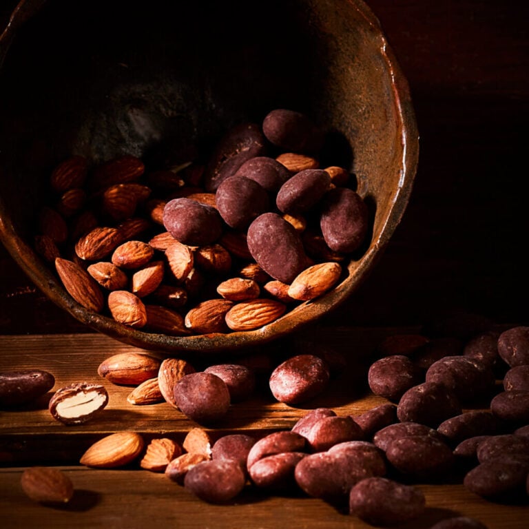 migdały w czekoladzie