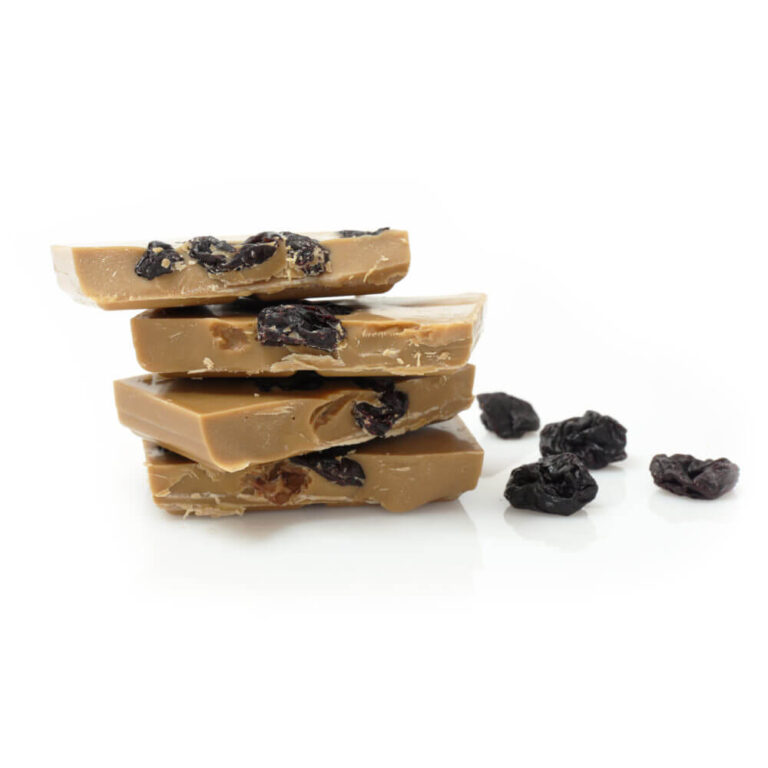 czekolada biała z wiśnią