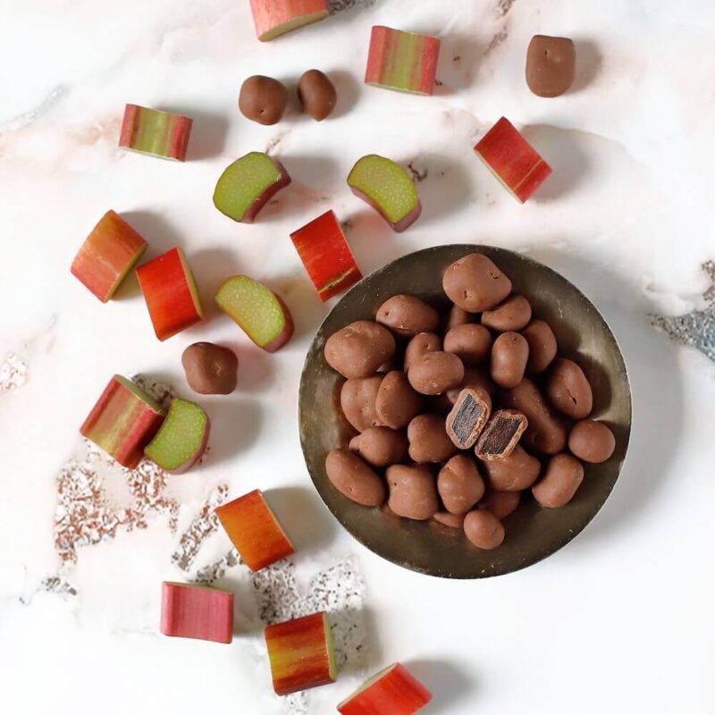 rabarbar w czekoladzie kremowej