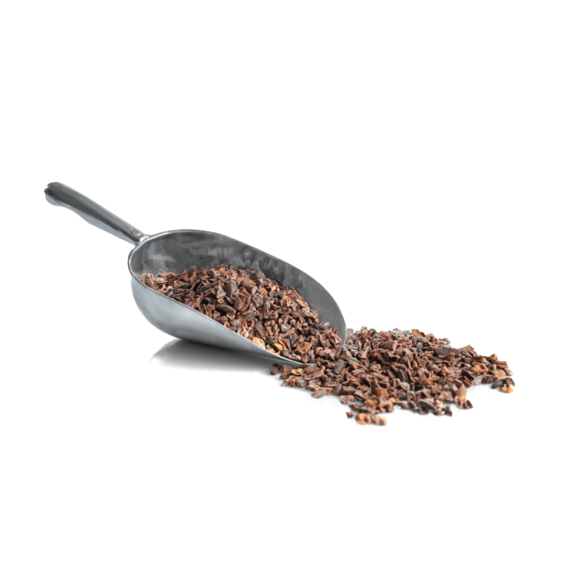 ziarna kakaowca kruszone