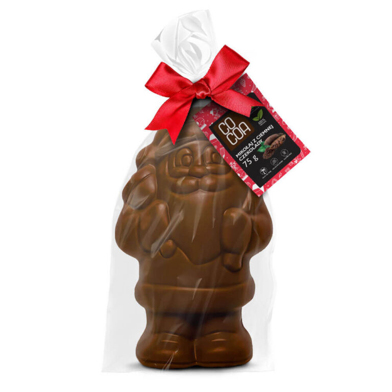 Mikołaj z czekolady ciemnej 70 procent