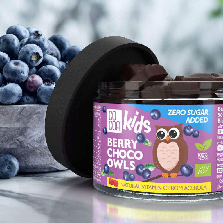 czekoladki jagodowe vegemylk