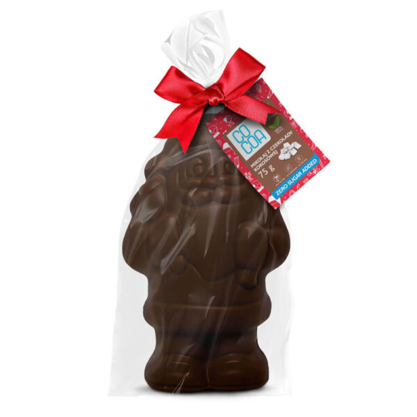 Mikołaj z czekolady kokosowej bez cukru opak