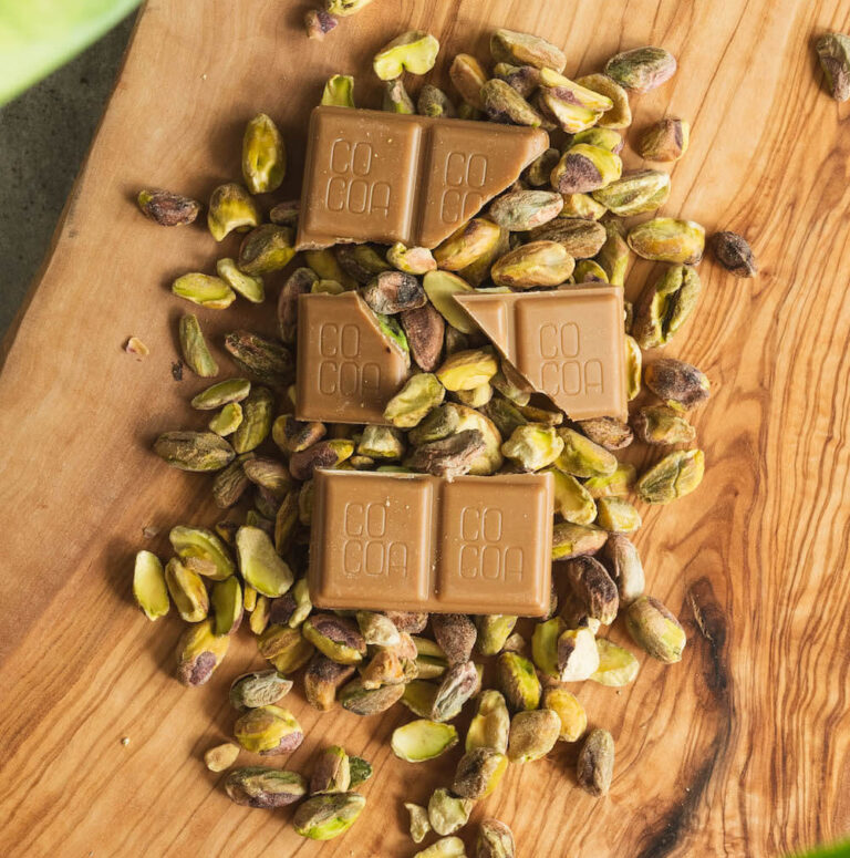 czekolada z pistacjami