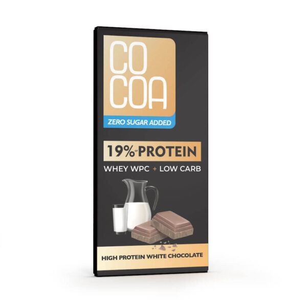 Czekolada proteinowa biała 0 cukru