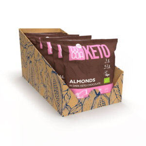 Migdały w czekoladzie keto x7