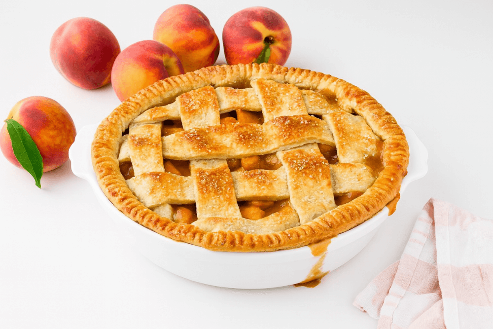 kruche ciasto z brzoskwiniami