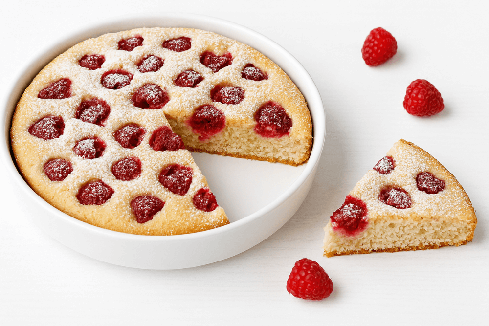 Ciasto z malinami