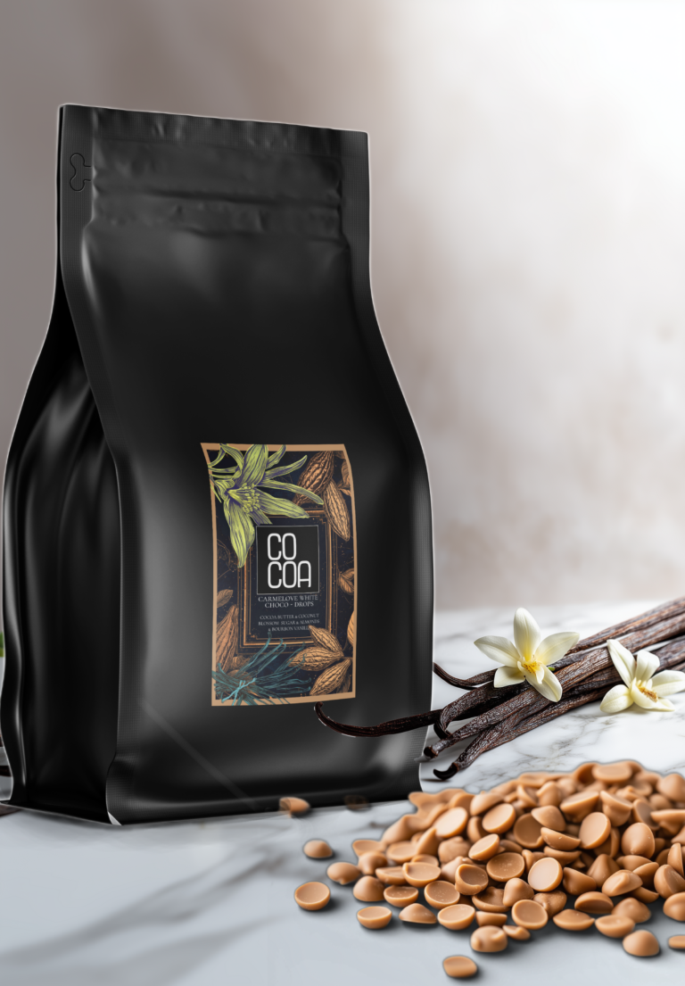 Dropsy czekoladowe – czekolada biała carmelova