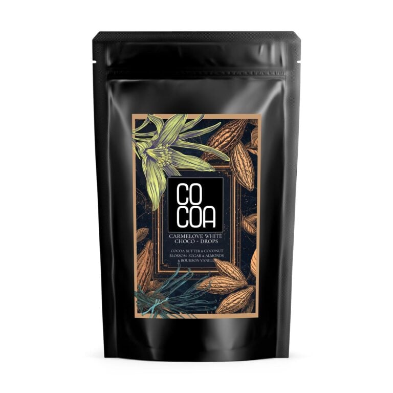 Dropsy czekoladowe – czekolada biała carmelova