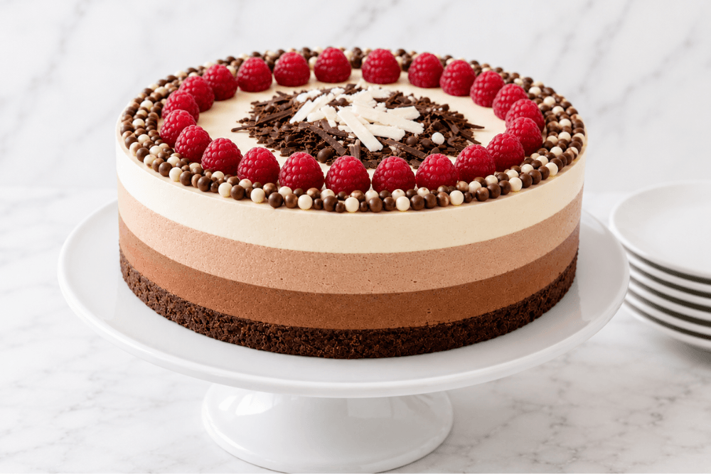 tort trzy czekolady