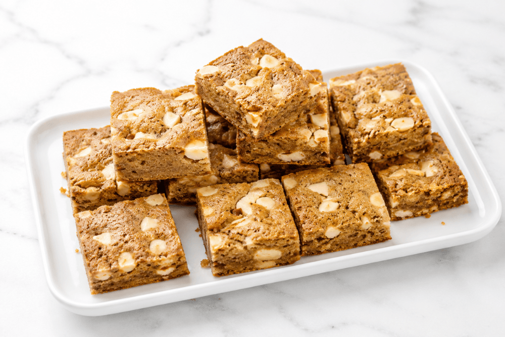 blondies mocha z białą czekoladą