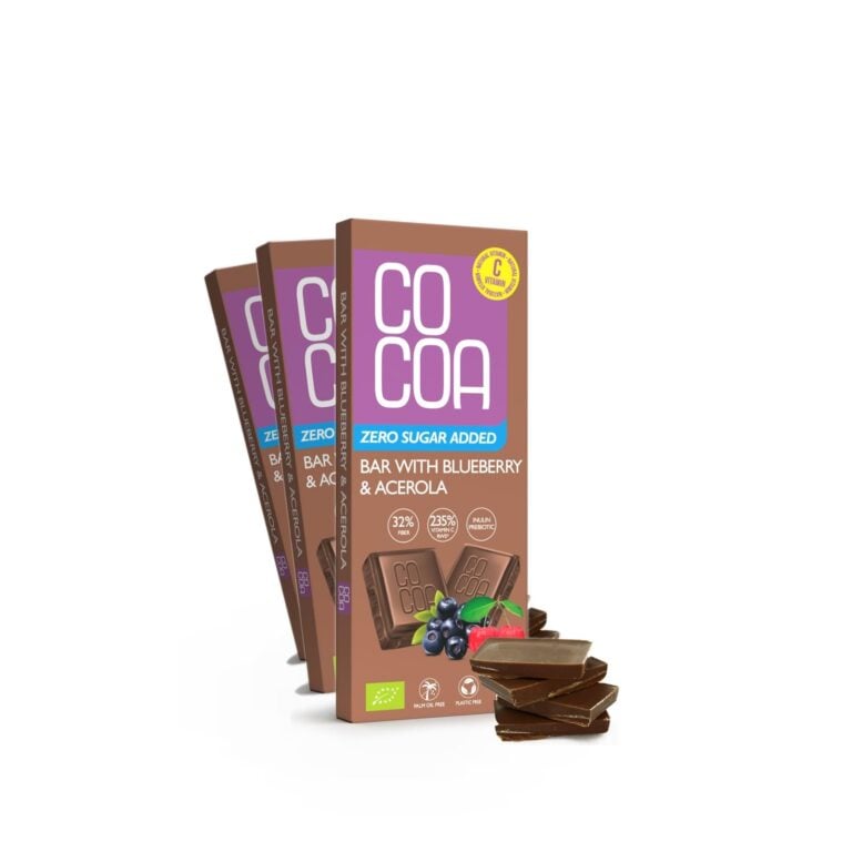 Czekolada jagodowa vegemylk 0% added sugar z witamina C x3 (3x40g)