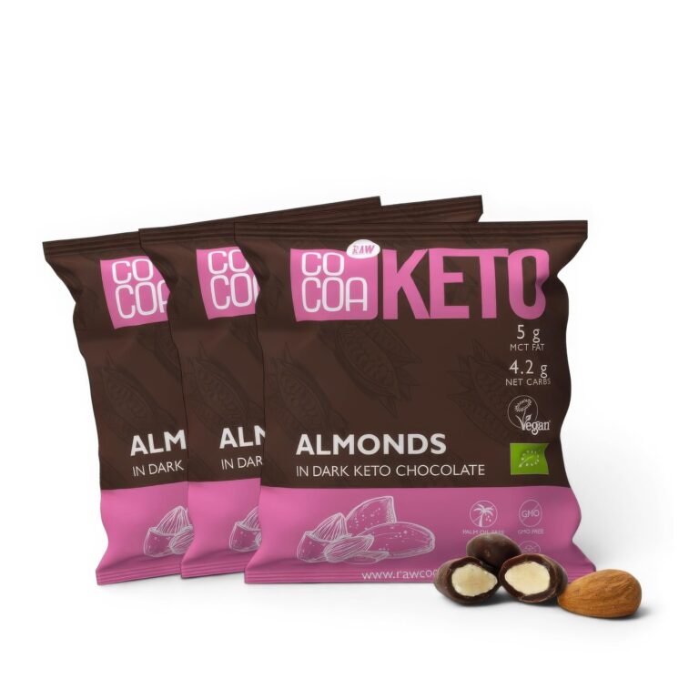 Migdały w czekoladzie keto x3 (3x70g)