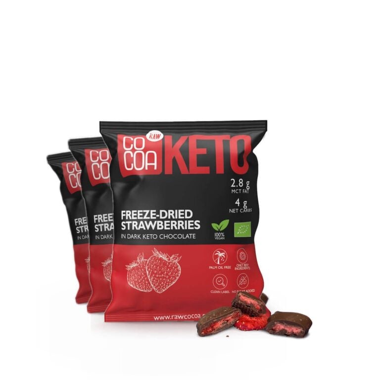 Truskawki w czekoladzie keto x3 (3x40g)