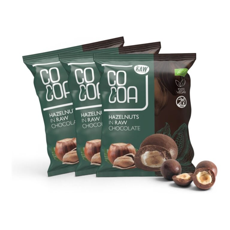 Orzechy laskowe w czekoladzie surowej x3 (3x70g)