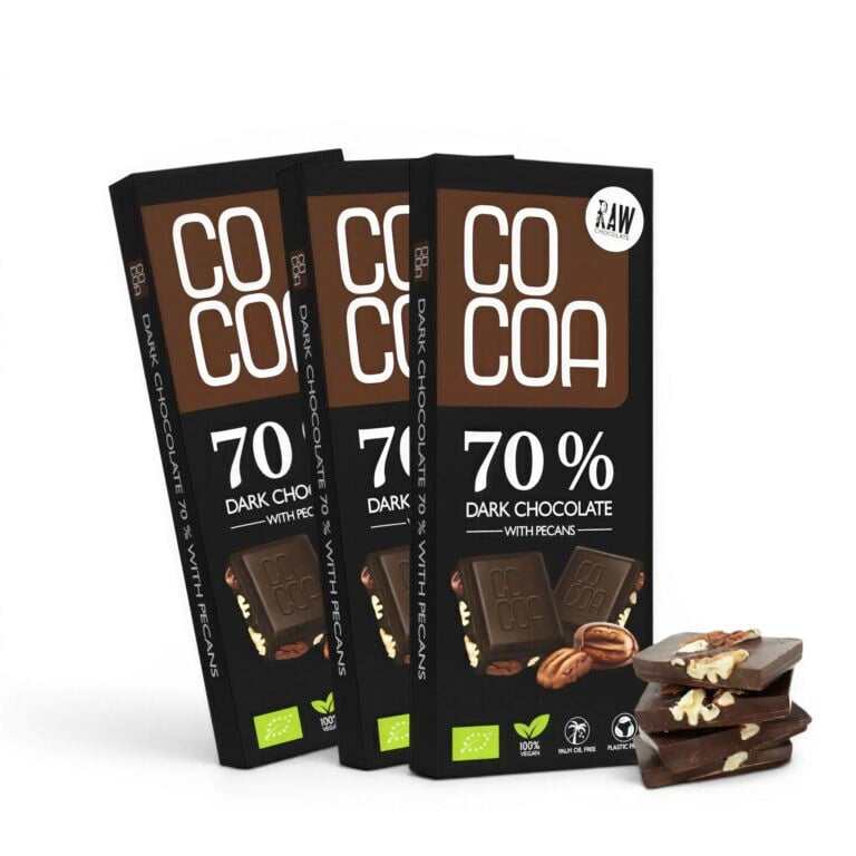 Ciemna czekolada 70% z orzechami pekan x3 (3x40g)